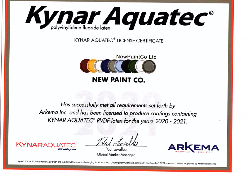 Kynar Aquatec License